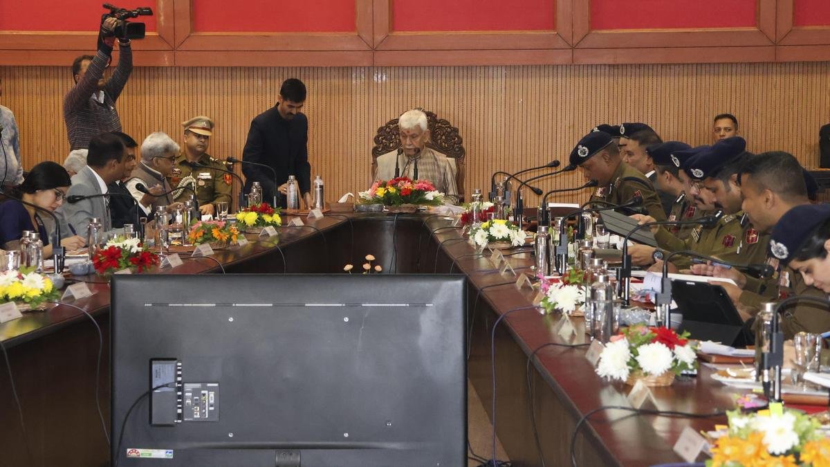 J&K L-G chairs security review meeting in Jammu amid crackdown