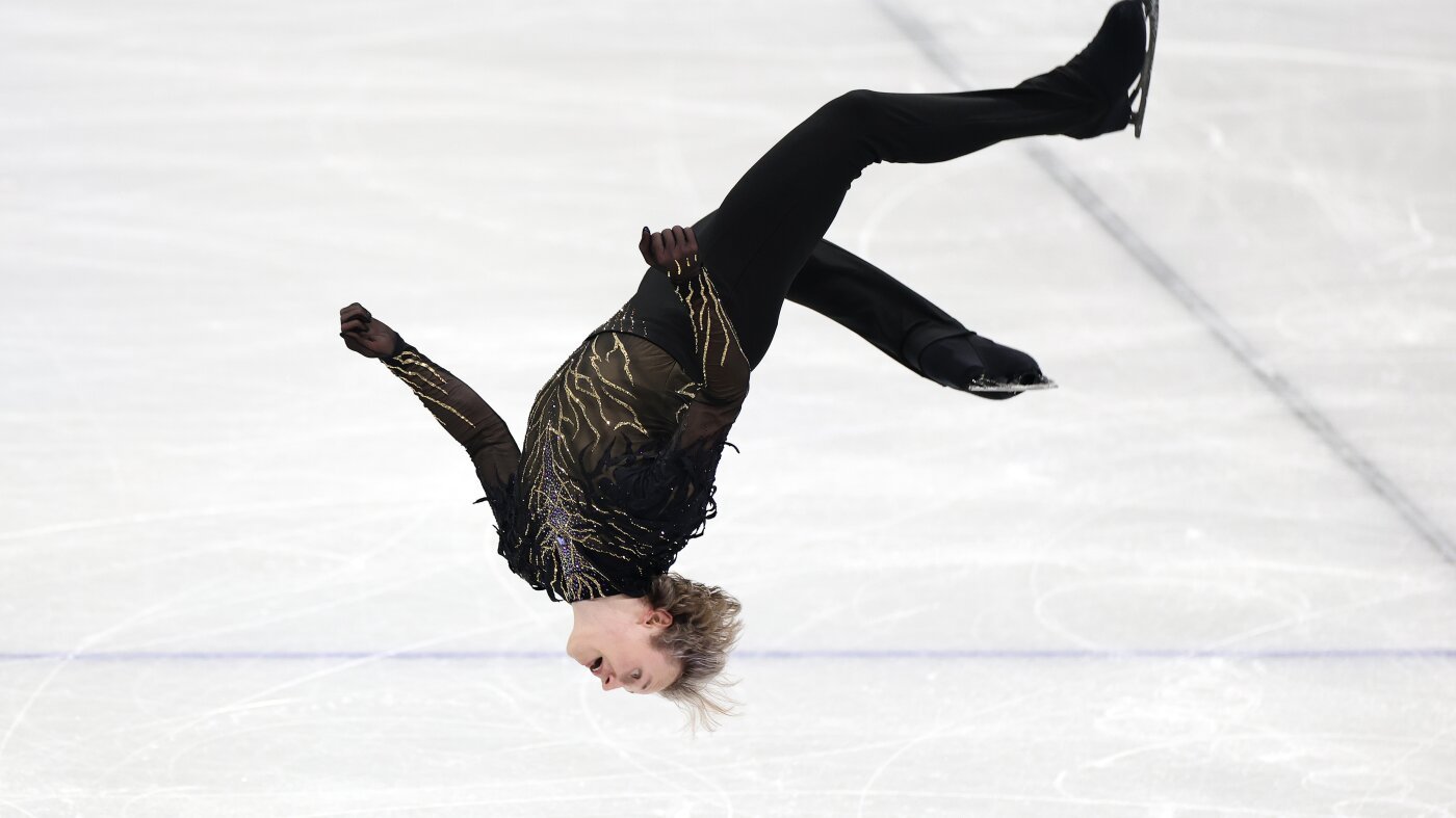 Ilia Malinin makes Olympic backflip history : NPR