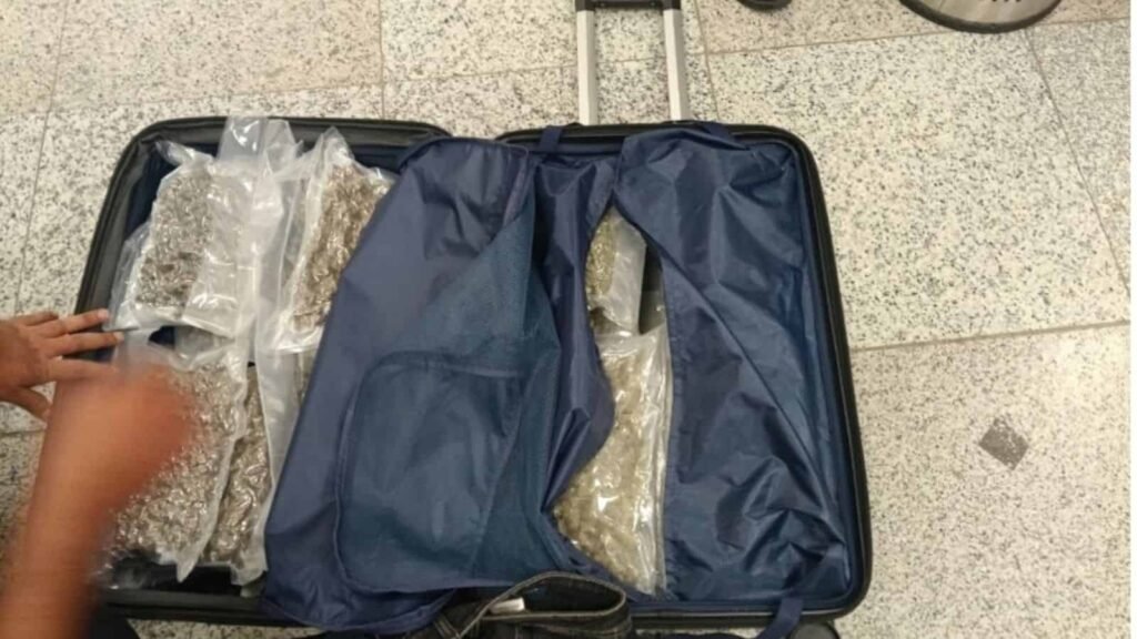 Two passengers from Vietnam caught smuggling ganja at Hyderabad airport