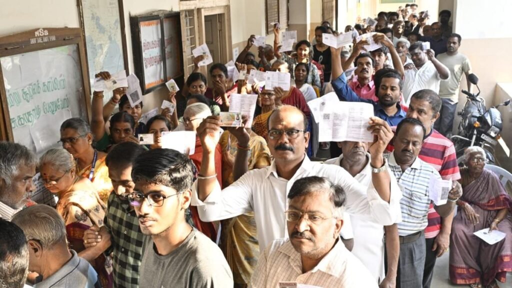 Tamil Nadu Elections 2026 LIVE: State records 17.69% voter turnout till 9 a.m.; Vijay seeks two-hour extension of polling period
