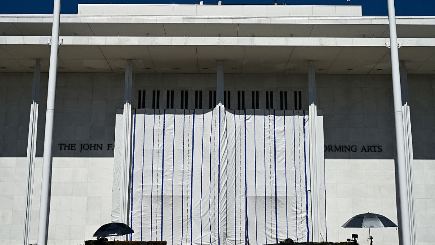 Kennedy Center removes Trump's name from building : NPR