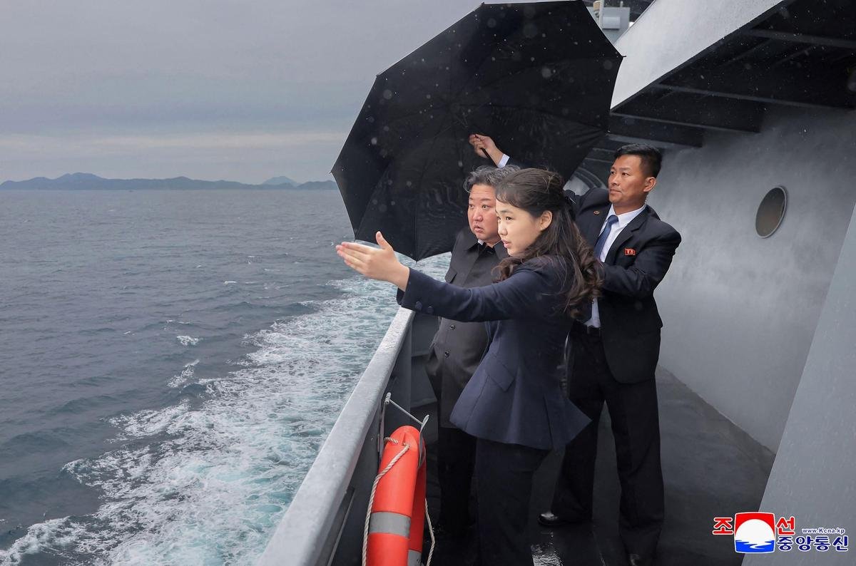 North Korean leader Kim showcases new warship ahead of visit by China’s Xi