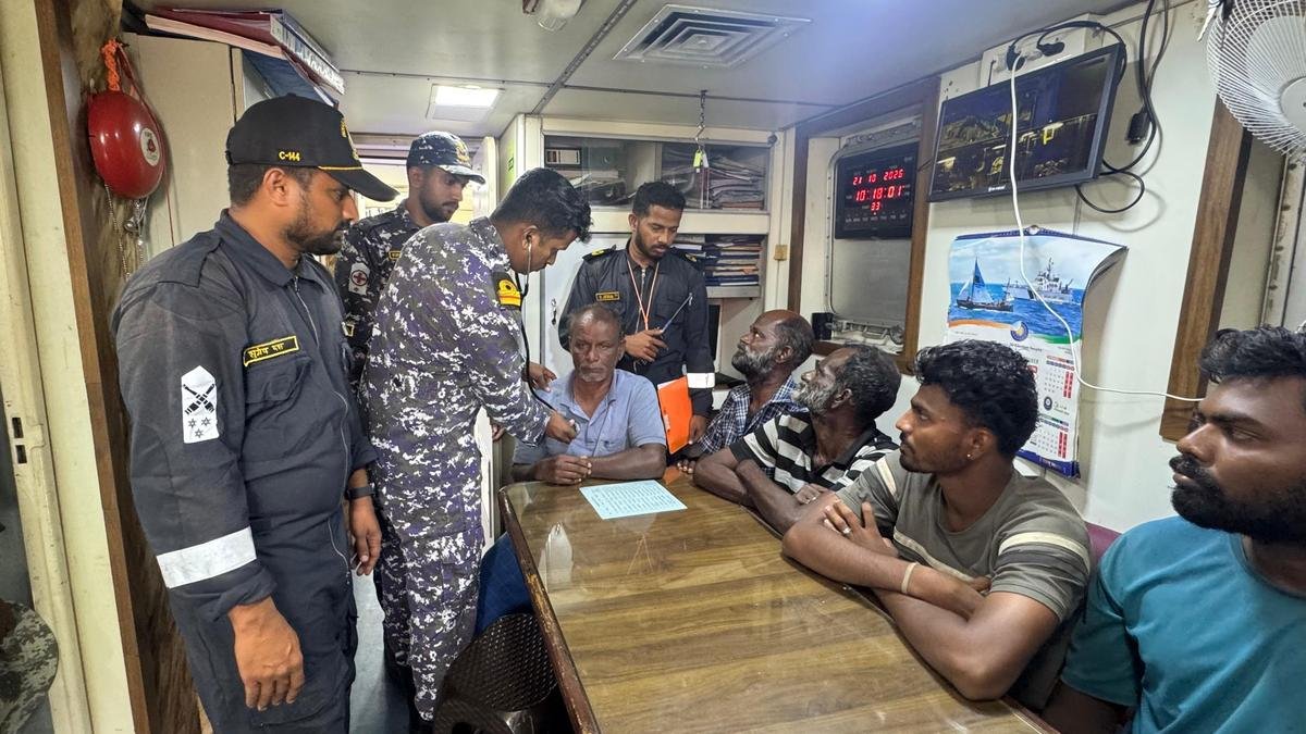 Cargo vessel sinks off Beypore coast; all eight crew members rescued